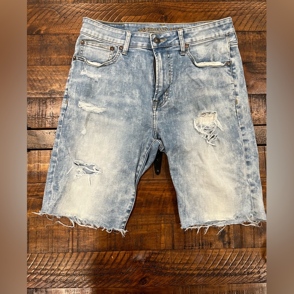 American Eagle Outfitters Relaxed Blue Jorts